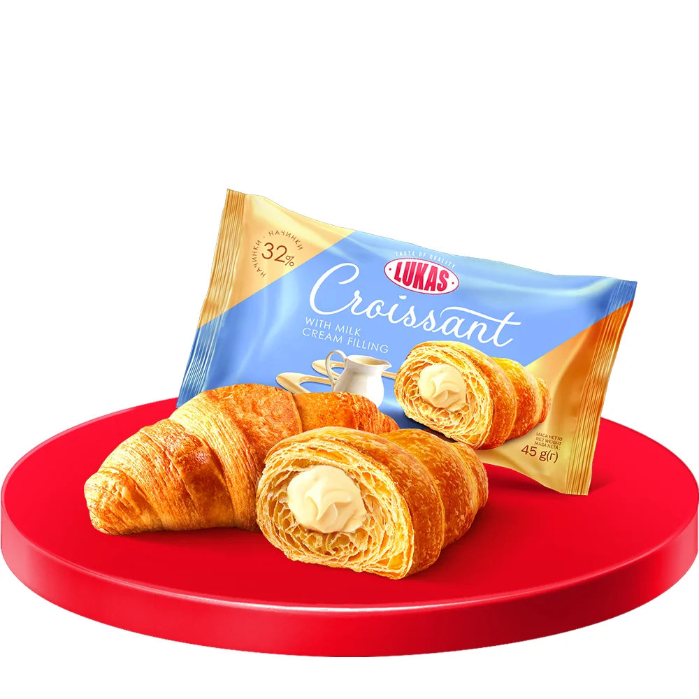 Кроасан с молочным кремом