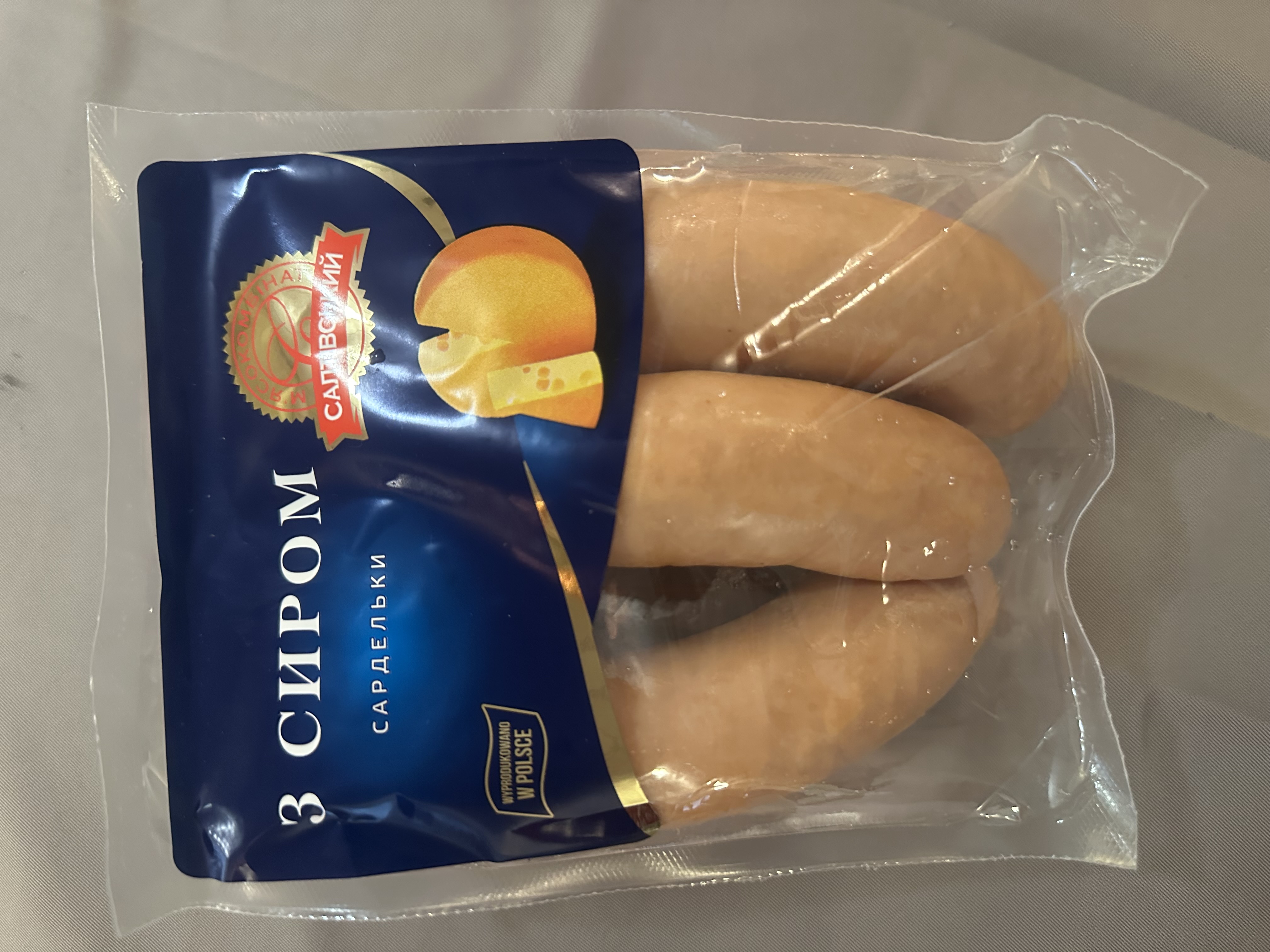 Сардельки с сыром