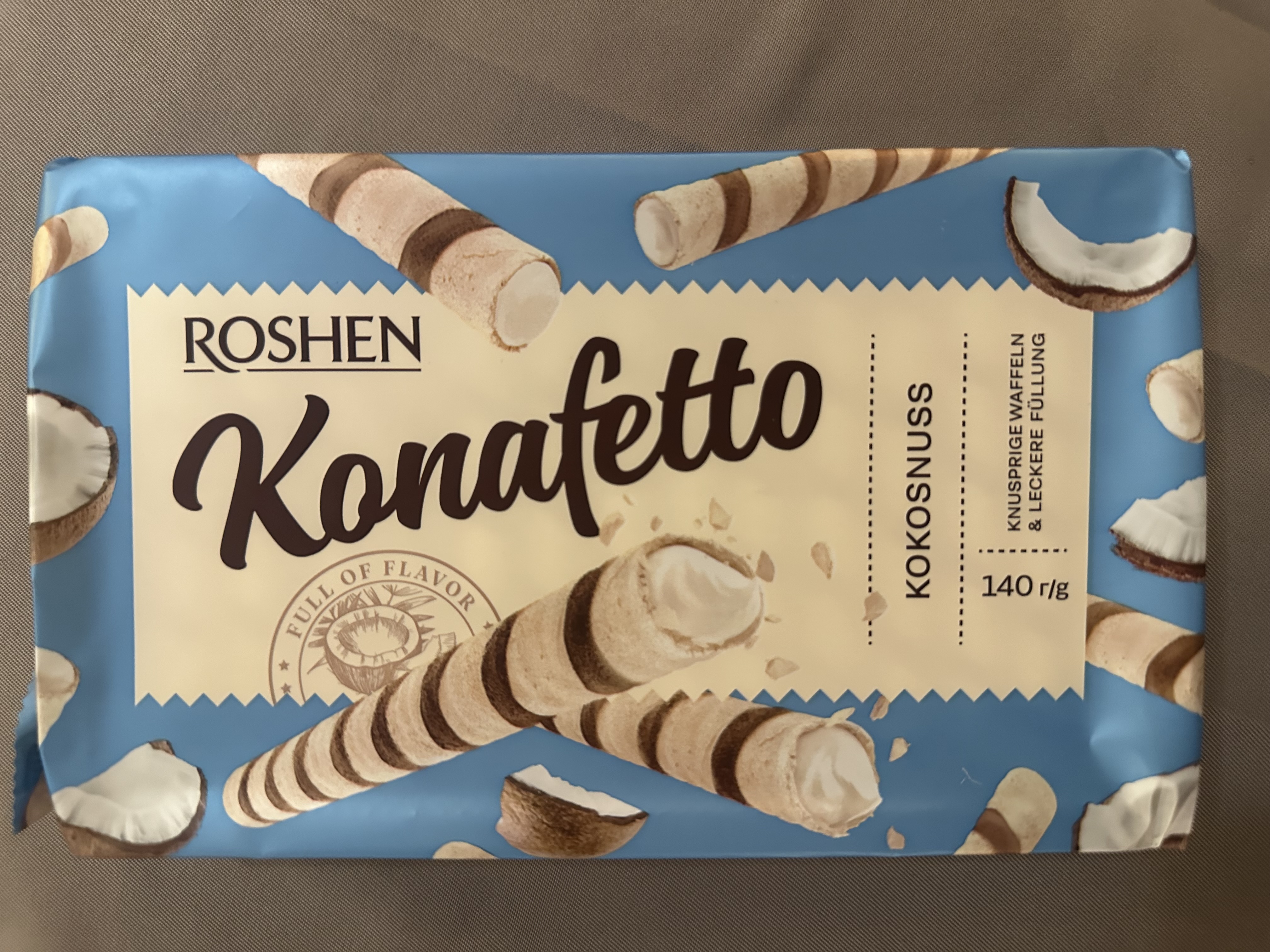 Трубочки Konafetto с кокосом