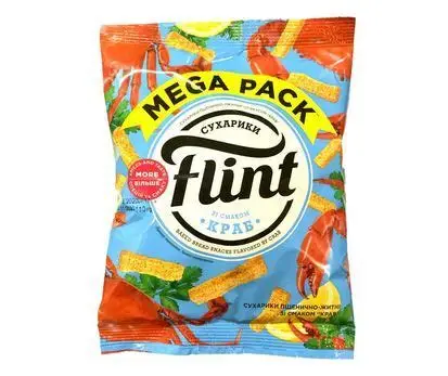 Сухарики Flint Mega Краб