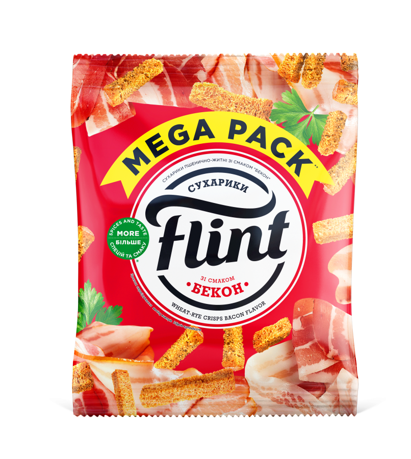 Сухарики Flint Mega Бекон